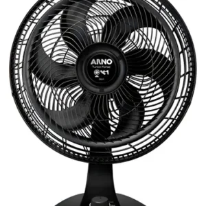 Ventilador Arno Turbo Force 2 Em 1 Preto De Piso 40 Cm De Diâmetro 6 Pás Vf42
