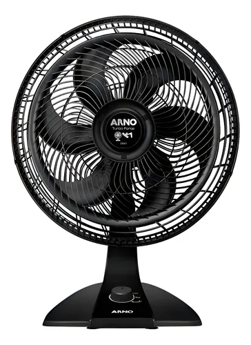 Ventilador Arno Turbo Force 2 Em 1 Preto De Piso 40 Cm De Diâmetro 6 Pás Vf42 1 Ventilador Arno Turbo Force 2 Em 1 Preto De Piso 40 Cm De Diâmetro 6 Pás Vf42