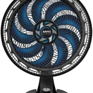 Ventilador de Mesa Arno X-TREME 9 40cm VE90, 160W, 9 Pás, 3 Velocidades, Oscilação 80º, Power Zone, Modo Sono Tranquilo, 220V