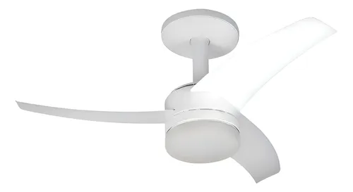 Ventilador de teto Arno Ultimate com 3 pás de Acrílico branco estrutura branco 1 Ventilador de teto Arno Ultimate com 3 pás de Acrílico branco estrutura branco