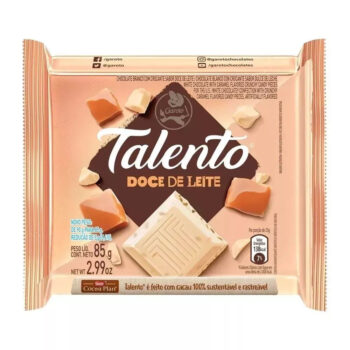 Barra de Chocolate Talento Chocolate Branco com Doce de Leite 85g Garoto em Promoção | Ofertas na Americanas